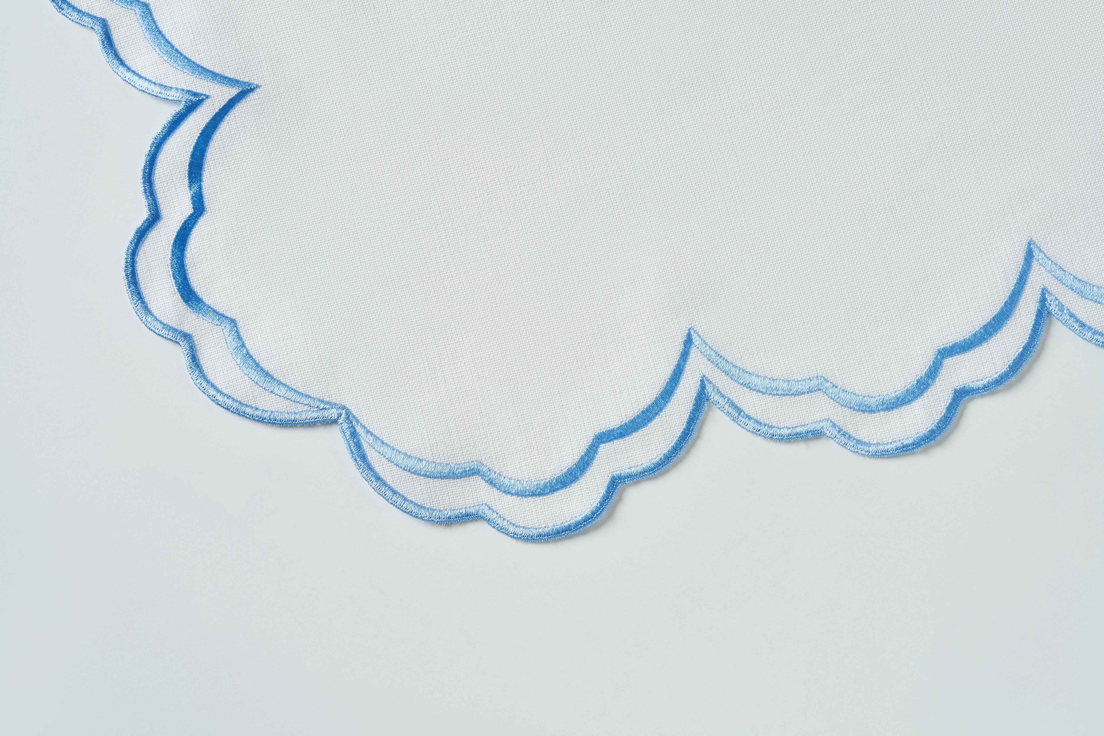 Blue Round Placemat