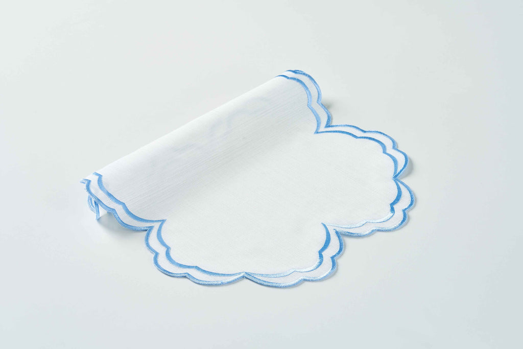 Blue Round Placemat