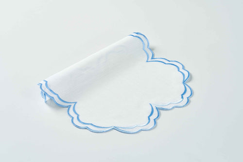 Blue Round Placemat
