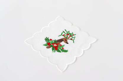 Deer Patterned Coctail Napkin