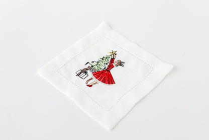 Pine Tree Coctail Napkin