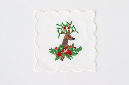 Deer Patterned Coctail Napkin