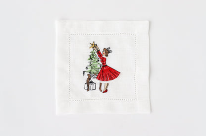 Pine Tree Coctail Napkin