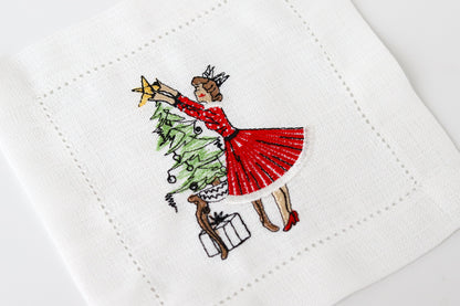 Pine Tree Coctail Napkin