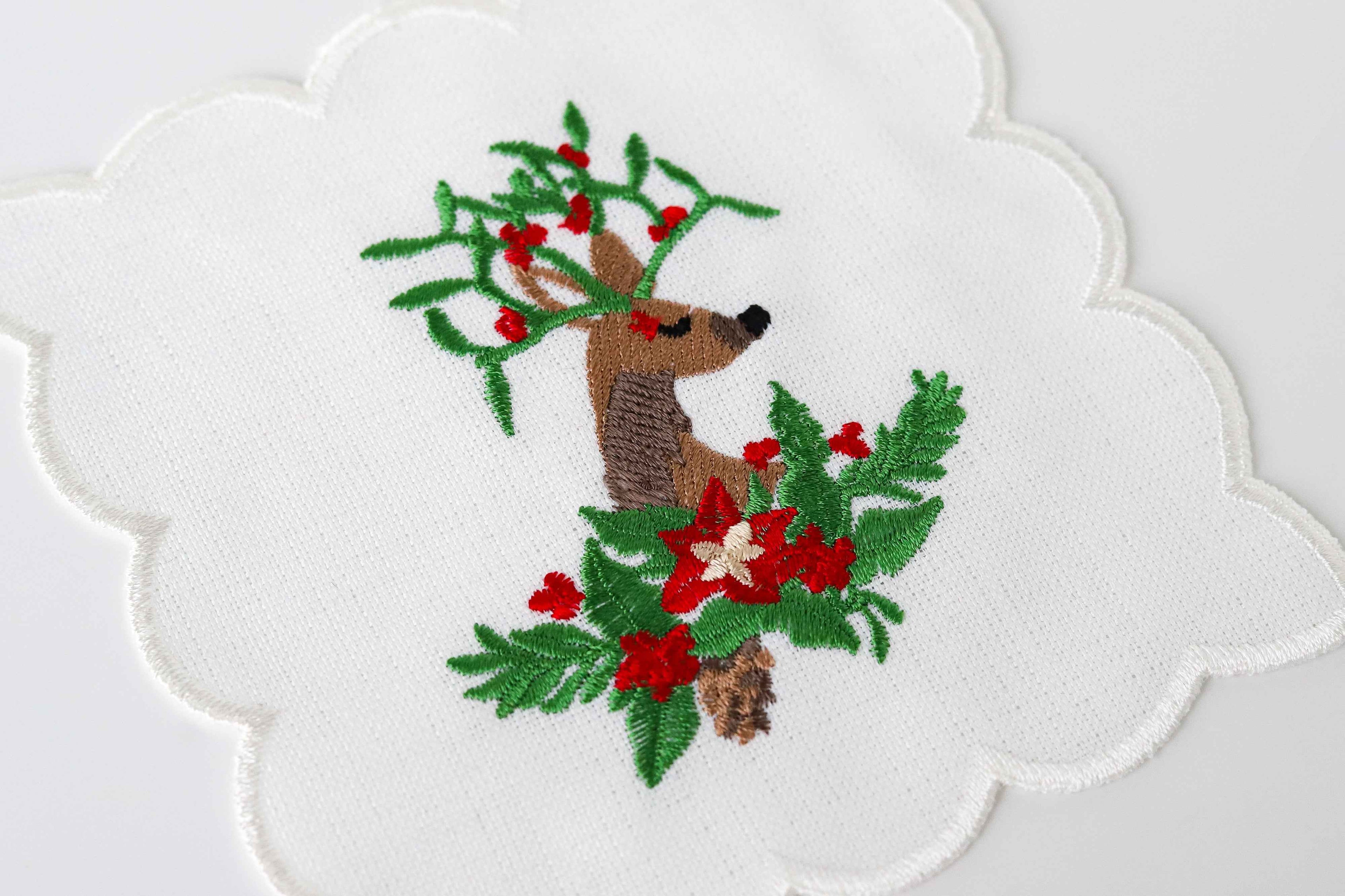 Deer Patterned Cocktail Napkin