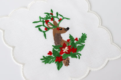 Deer Patterned Coctail Napkin
