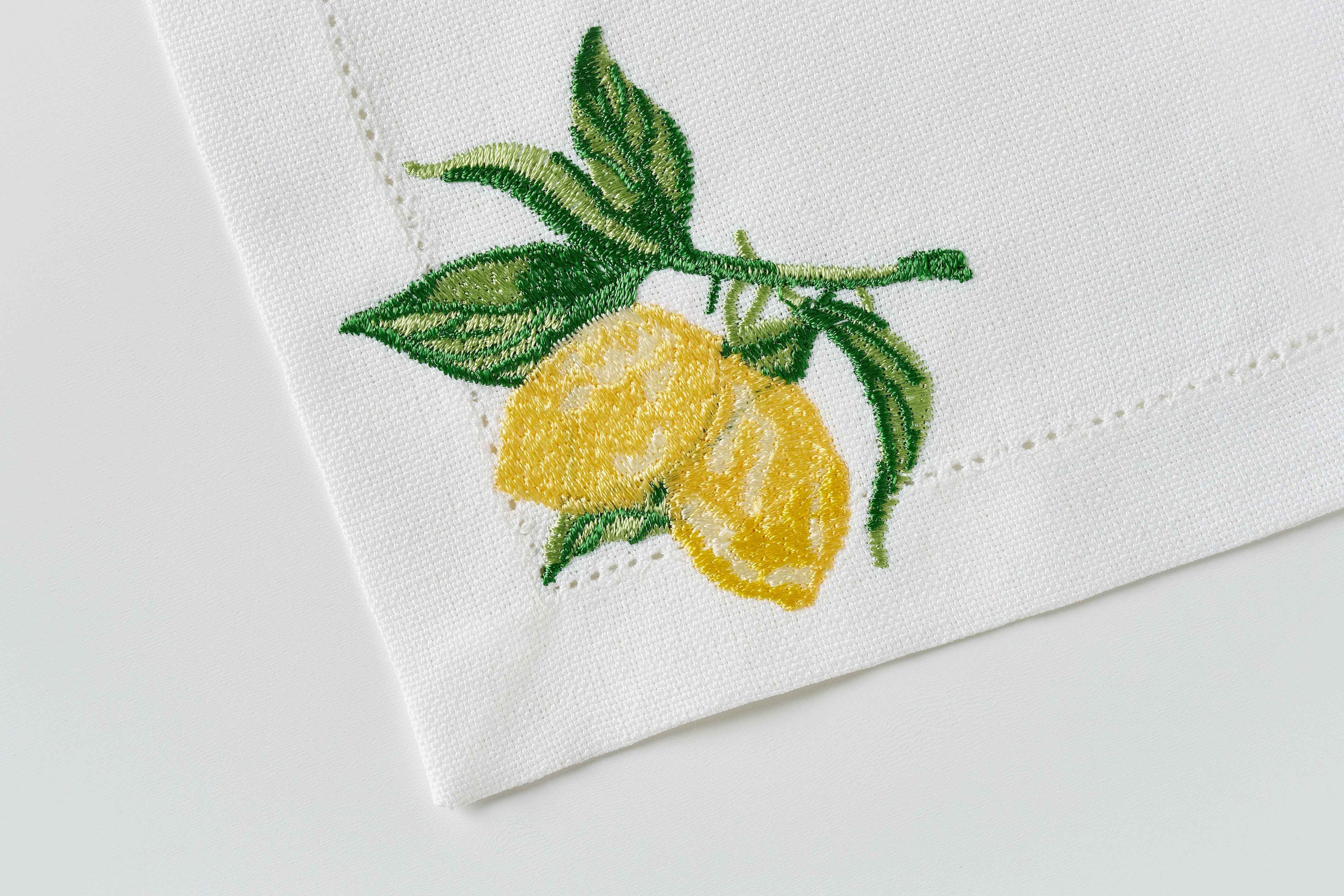 Lemon Cocktail Napkin